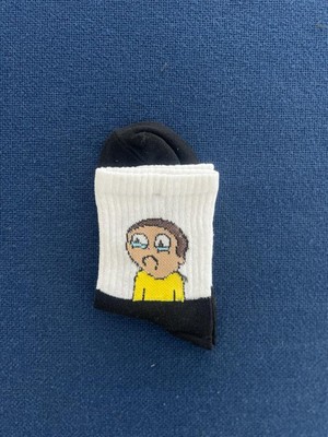 Touz Moda Morty Unisex Beyaz Kolej Çorap