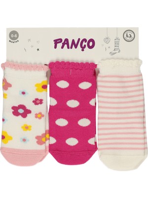 Panço Kız Bebek 3 Lü Çorap Set