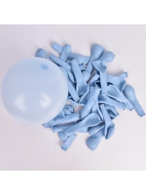 Kidspartim 100 Lü Balon Mini Makaron Mavi 6 Inç