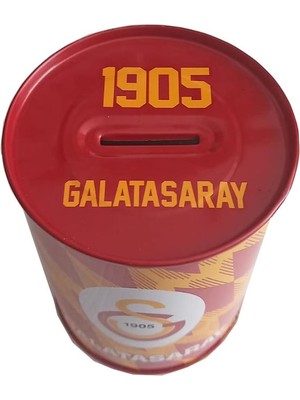 Galatasaray Metal Kumbara Orta Boy Orjinal Lisanslı 1 Adet Gs Kumbara Taraftar Kumbara Aslan 12X9 cm