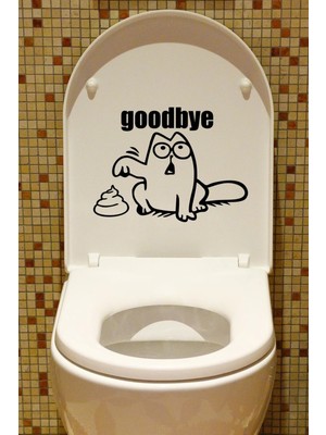 Kt Grup Goodbye Klozet Kapağı Banyo Sticker