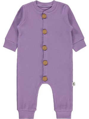 Civil Baby Bebek Patiksiz Tulum 1-6 Ay Lila
