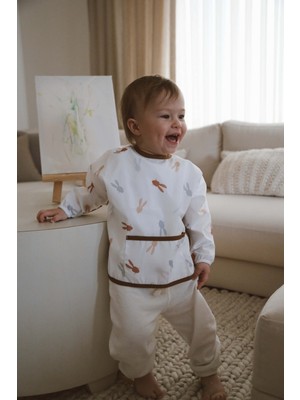 Ohlala Koala Tavşan Uzun Kollu Sıvı Geçirmez Aktivite Önlük (6-36 Ay)
