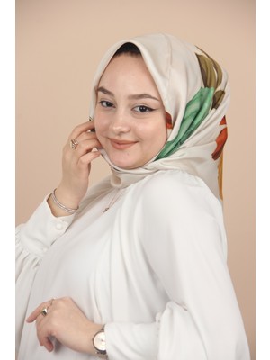 Levidor Taş-Turuncu Levidor Twill Ipek Eşarp 3286 - Taş-Turuncu