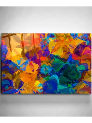 Hinora Renk Cümbüşü Cam Tablo, Dekoratif Cam Tablo