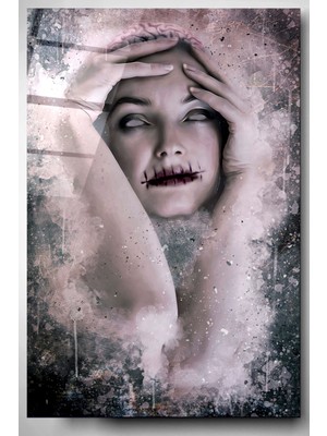 Hinora Sessizlik Cam Tablo, Dekoratif Cam Tablo