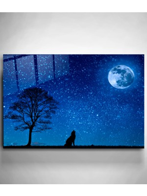 Hinora Kurt ve Dolunay Cam Tablo, Dekoratif Cam Tablo