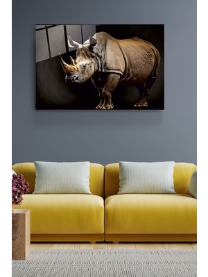 Hinora Gergedan Cam Tablo, Dekoratif Cam Tablo