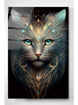 Hinora Abstract Cat Drawing