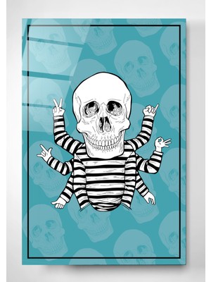 Hinora Digi-Glass Skull Art Cam Tablo