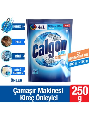 Calgon Kireç Önleyici 4ü1 Arada Ultra Konsantre Toz 250 gr