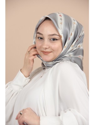 Levidor Gri Levidor Twill Ipek Eşarp 3268 - Gri