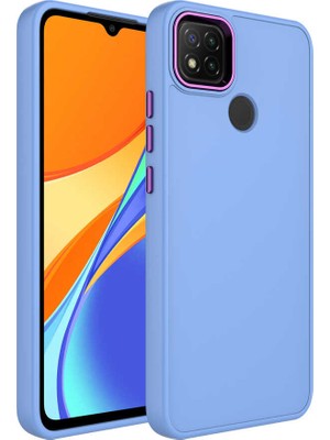 Cep Case Xiaomi Redmi 9c Kılıf Metal Kamera Çerçeve Metal Buton Orjinal Kalıp Silikon Kapak