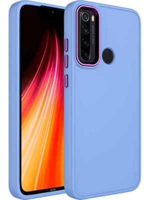 Cep Case Xiaomi Redmi Note 8 Kılıf Metal Kamera Çerçeve Metal Buton Orjinal Kalıp Silikon Kapak