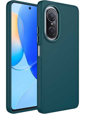 Cep Case Huawei Nova 9 Se Kılıf Metal Kamera Çerçeve Metal Buton Orjinal Kalıp Silikon Kapak