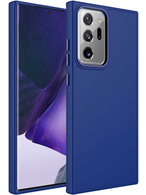 Cep Case Samsung Galaxy Note 20 Ultra Kılıf Metal Kamera Çerçeve Metal Buton Orjinal Kalıp Silikon Kapak