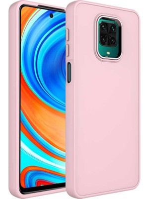Cep Case Xiaomi Redmi Note 9s Kılıf Metal Kamera Çerçeve Metal Buton Orjinal Kalıp Silikon Kapak