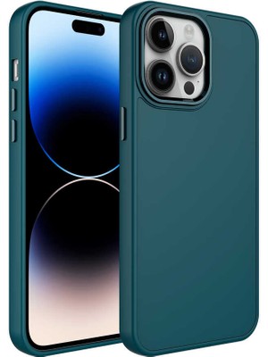 Cep Case Apple  iPhone 13 Pro Kılıf Metal Kamera Çerçeve Metal Buton Orjinal Kalıp Silikon Kapak