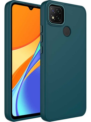 Cep Case Xiaomi Redmi 10A Kılıf Metal Kamera Çerçeve Metal Buton Orjinal Kalıp Silikon Kapak