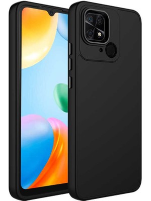 Cep Case Xiaomi Redmi 10C Kılıf Metal Kamera Çerçeve Metal Buton Orjinal Kalıp Silikon Kapak