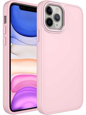 Cep Case Apple  iPhone 12 Pro Max Kılıf Metal Kamera Çerçeve Metal Buton Orjinal Kalıp Silikon Kapak