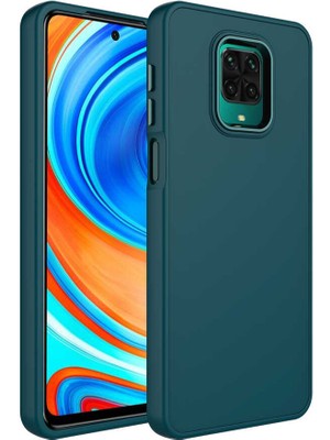 Cep Case Xiaomi Redmi Note 9s Kılıf Metal Kamera Çerçeve Metal Buton Orjinal Kalıp Silikon Kapak