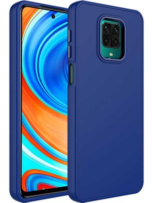 Cep Case Xiaomi Redmi Note 9s Kılıf Metal Kamera Çerçeve Metal Buton Orjinal Kalıp Silikon Kapak