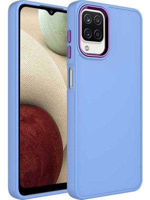 Cep Case Samsung Galaxy M32 Kılıf Metal Kamera Çerçeve Metal Buton Orjinal Kalıp Silikon Kapak