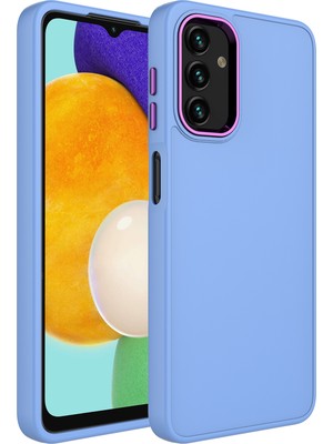 Cep Case Galaxy A04S Kılıf Metal Kamera Çerçeve Metal Buton Orjinal Kalıp Silikon Kapak