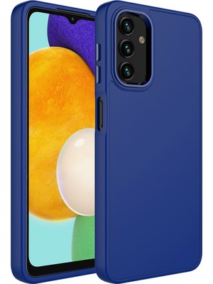 Cep Case Galaxy A04 Kılıf Metal Kamera Çerçeve Metal Buton Orjinal Kalıp Silikon Kapak