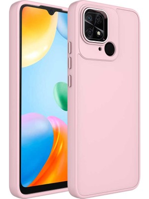 Cep Case Xiaomi Redmi 10C Kılıf Metal Kamera Çerçeve Metal Buton Orjinal Kalıp Silikon Kapak