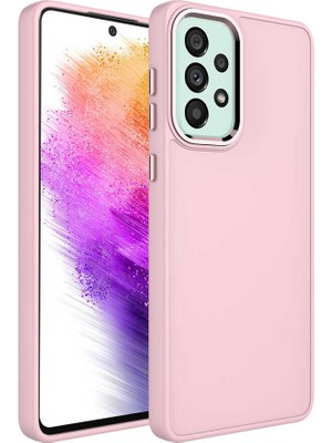 Cep Case Samsung Galaxy A33 5g Kılıf Metal Kamera Çerçeve Metal Buton Orjinal Kalıp Silikon Kapak