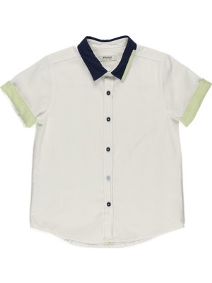 Panço Erkek Çocuk Yakası Şerit Detaylı Gömlek