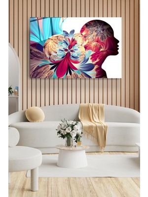 Hinora Human Is Art Cam Tablo, Dekoratif Cam Tablo