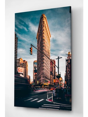 Hinora Digi-Glass Flatiron Building, New York Dokulu Cam Tablo - Özel Seri