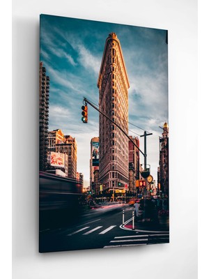 Hinora Digi-Glass Flatiron Building, New York Dokulu Cam Tablo - Özel Seri