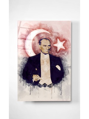 Hinora Digi-Glass Türk Bayrağı Cam Tablo