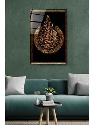 Hinora Ayetel Kürsi Cam Tablo, Dekoratif Cam Tablo