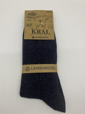 Kral Erkek 6'lı Thermal Etkili Ince Örgülü Kışlık Çorap Lambswool