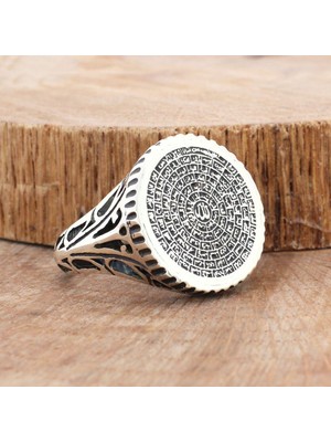 Takılingo 925 Ayar Gümüş Esmaü’l Hüsna Motifli Erkek Yüzük