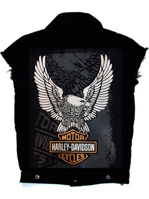 Modaroma Harley Davidson Logo Kolsuz Kot Yelek
