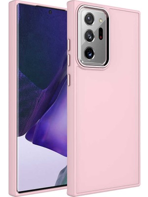 Cep Case Samsung Galaxy Note 20 Ultra Kılıf Metal Kamera Çerçeve Metal Buton Orjinal Kalıp Silikon Kapak