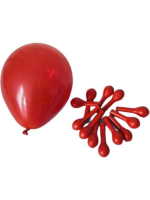 Kidspartim 100 Lü Balon Pastel Kırmızı 6 Inc