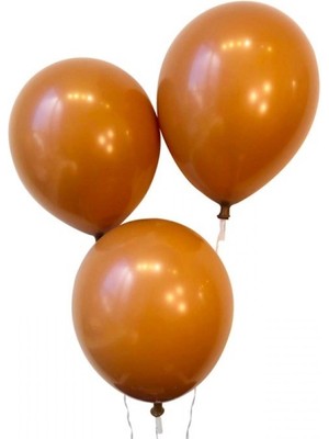 Kidspartim 100 Lü Balon Pastel Karamel Kahverengi 12 Inç