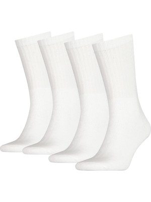 B&D Socks Erkek 4'lü Paket Beyaz Tenis Spor Çorabı