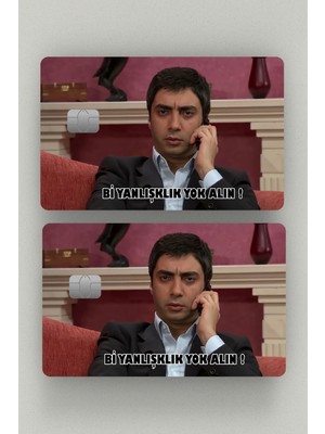 Ludio Polat Alemdar Yanlışlık Yok 2'li Kredi Kartı & Akbil Sticker Kaplama