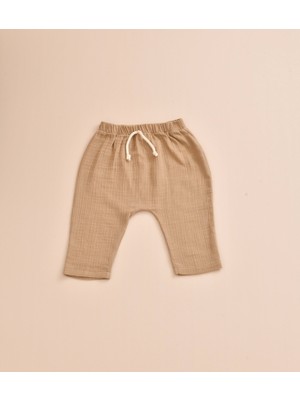 Lollie Müslin Pantolon Bebek & Çocuk %100 Pamuk- Bej