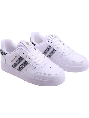 Papuç Sepeti 2972 Unisex Şeritli Sneakers Spor Ayakkabı