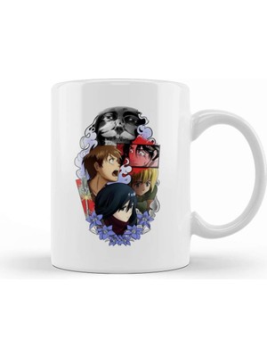 Baskı Dükkanı Attack On Titan 04 Kupa Bardak Porselen