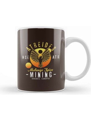 Baskı Dükkanı Dune Atreides Melange Spice Mining Kupa Bardak Porselen